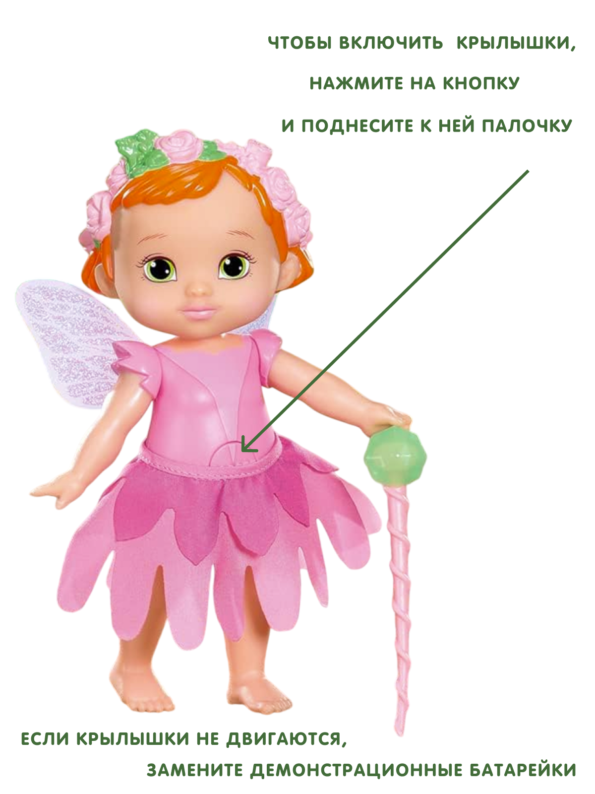 Кукла классическая BABY BORN Storybook Fairy Rose Фея Роза высота 18 см ‎833797 Rose - фото 4