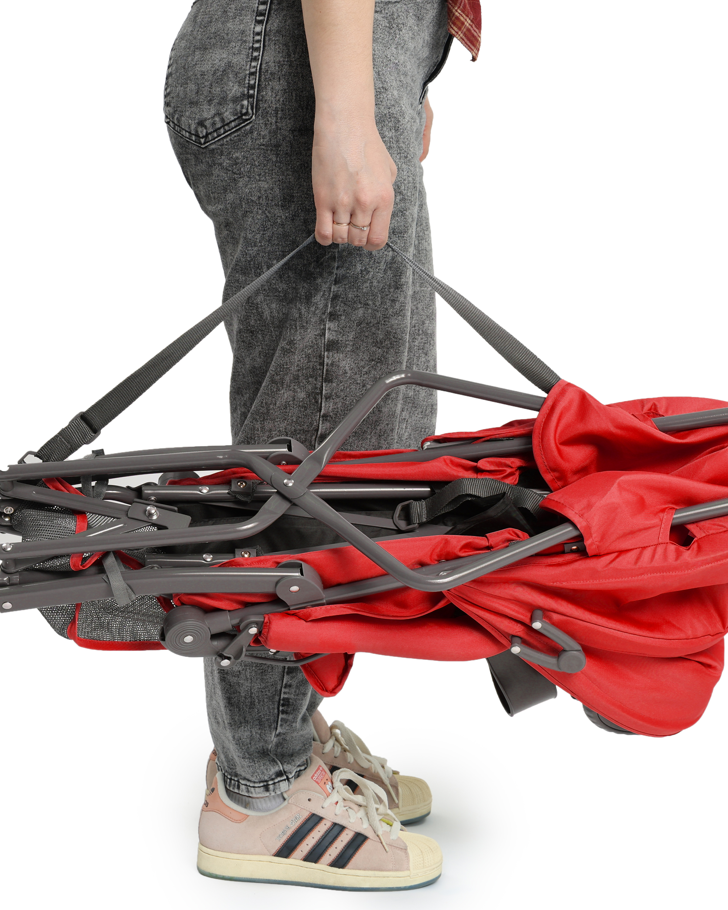 Коляска прогулочная BabyGo Mirage красный - фото 12