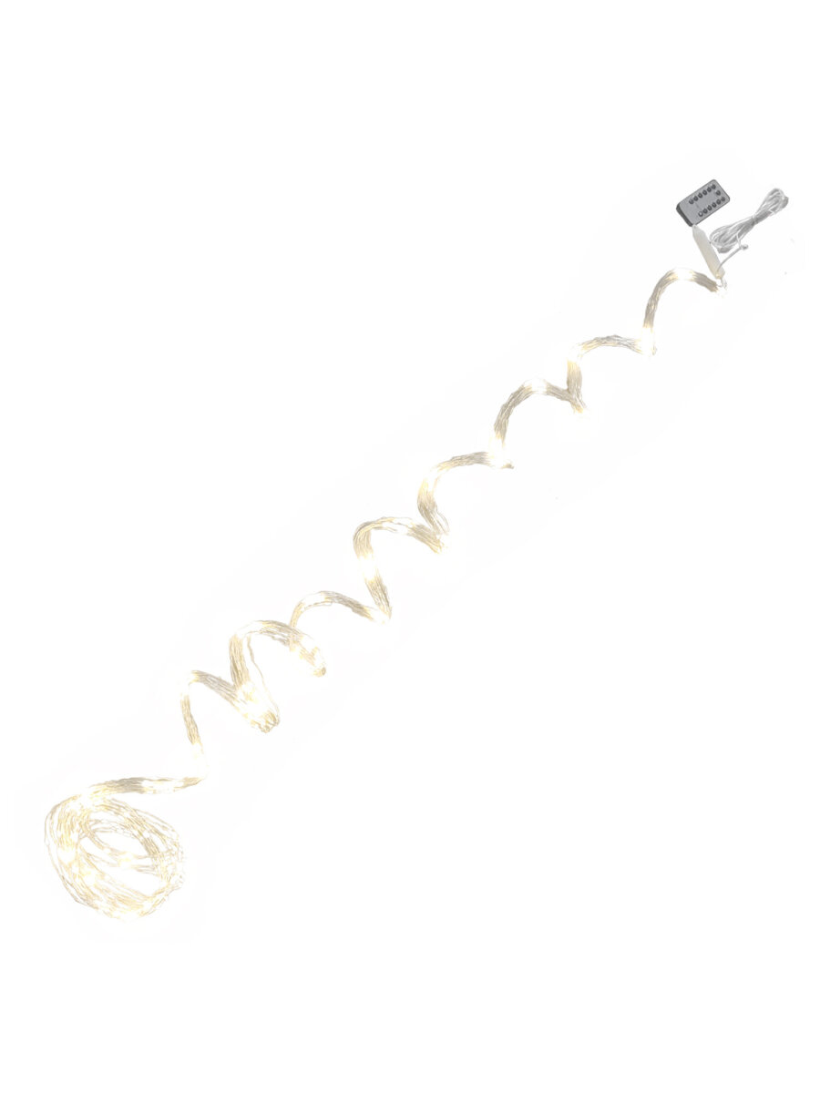 Гирлянда новогодняя Золотая сказка конский хвост уличная на дом и елку 3 м от сети светодиодная - фото 8
