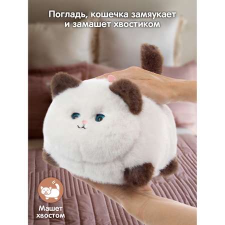 Интерактивная мягкая игрушка Veld Co Котик моргает виляет хвостом мурчит