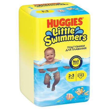 Подгузники Huggies Little Swimmers для плавания 2 (3-8 кг) 12 шт.