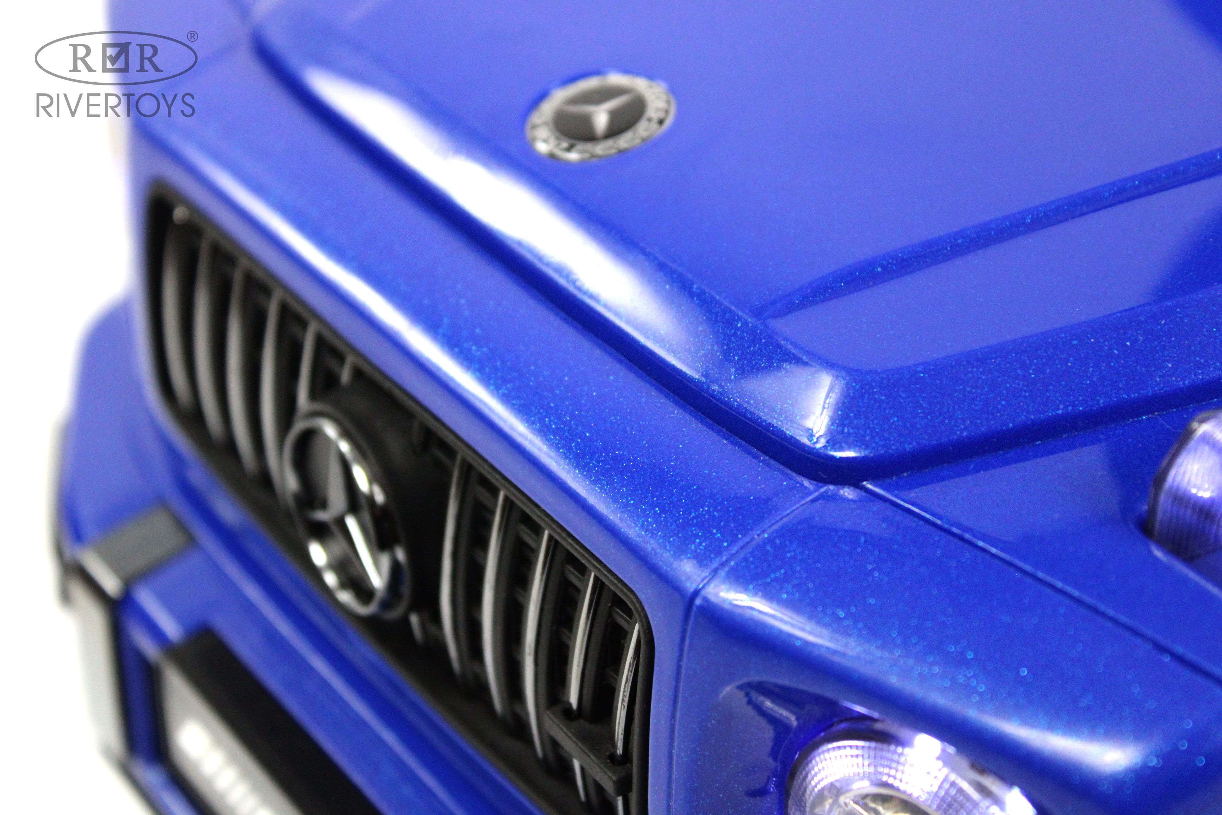 Каталка RIVERTOYS Mercedes-Benz G63 Blue Diamond синий - фото 12