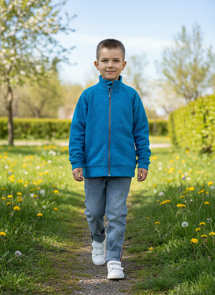 Толстовка Утенок 689/1кт бирюза - фото 3