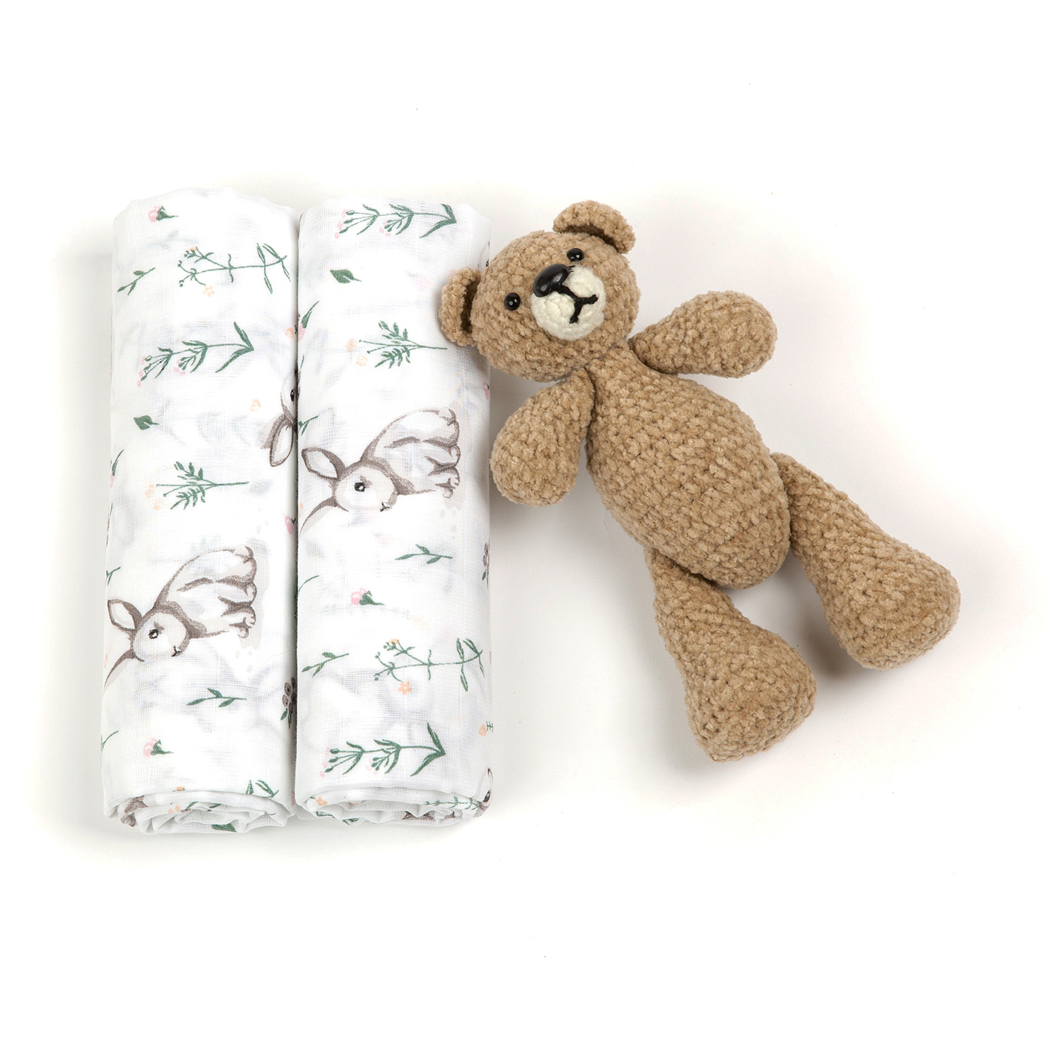 Пелёнка inlovery муслин 130x90 см 2 шт. - фото 12