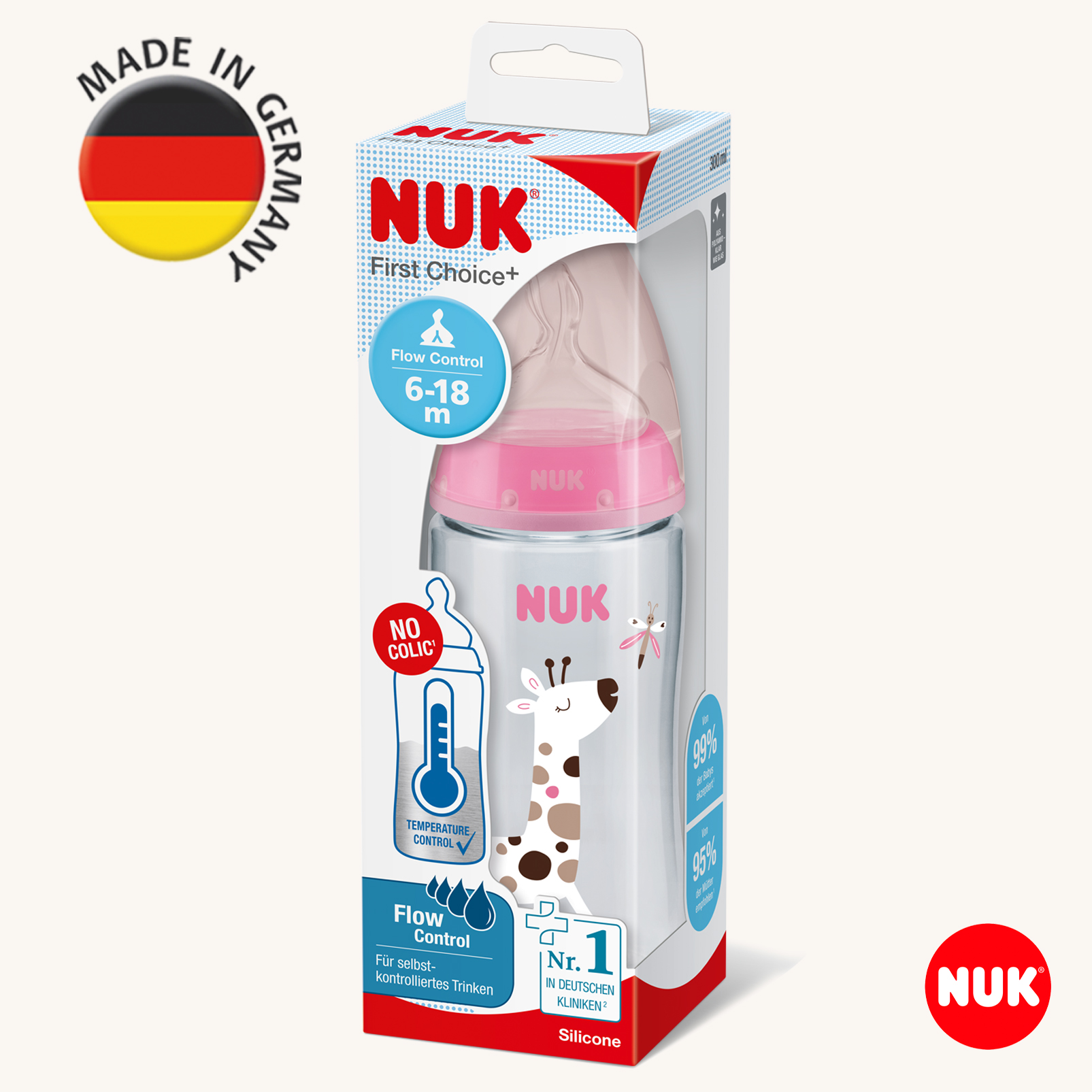 Бутылочка Nuk First Choise 300 мл - фото 2