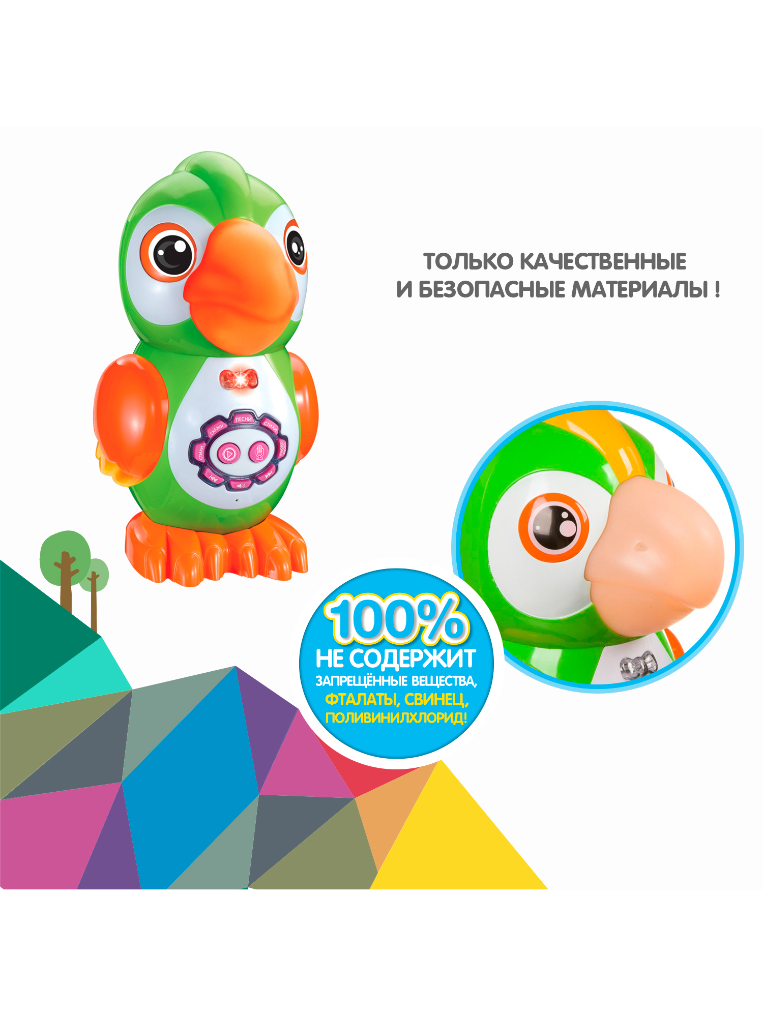 Игрушка Bondibon обучающая Умный попугай - фото 9