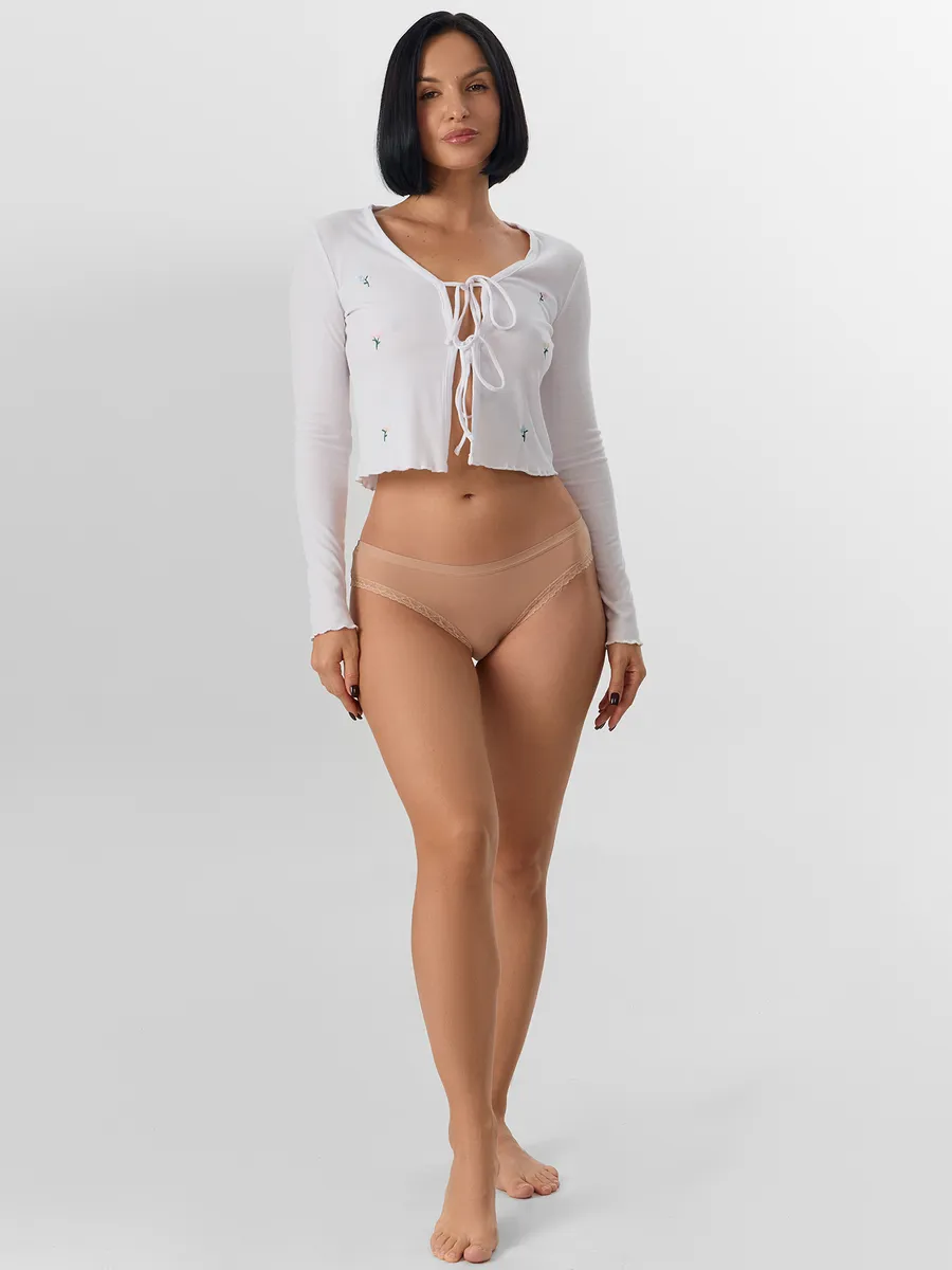 Трусы 3 шт Mark Formelle (Марк Формэль) 412281-3/телесный +цикорий +черный - фото 7