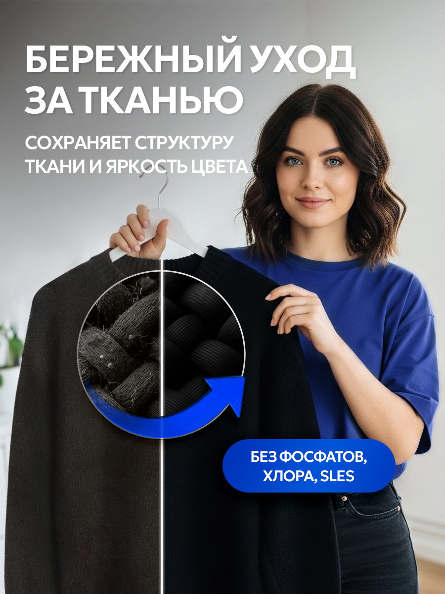 Гель для стирки SEPTIVIT черных тканей 1.5 л - фото 3