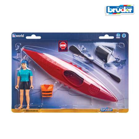 Лодка Bruder Каяк с фигуркой 1:16