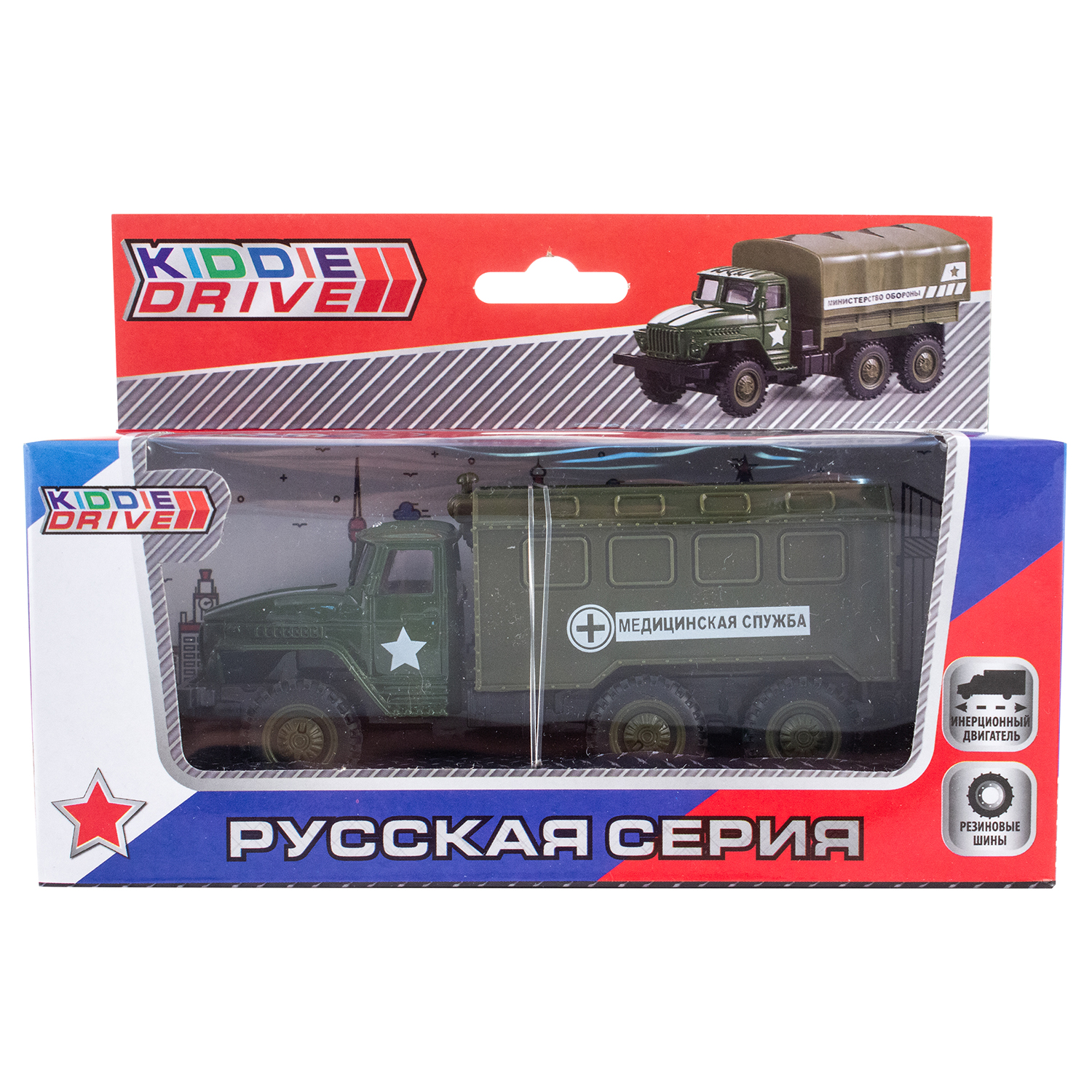 Скорая помощь KiddieDrive Военная техника 1501190_3 - фото 3