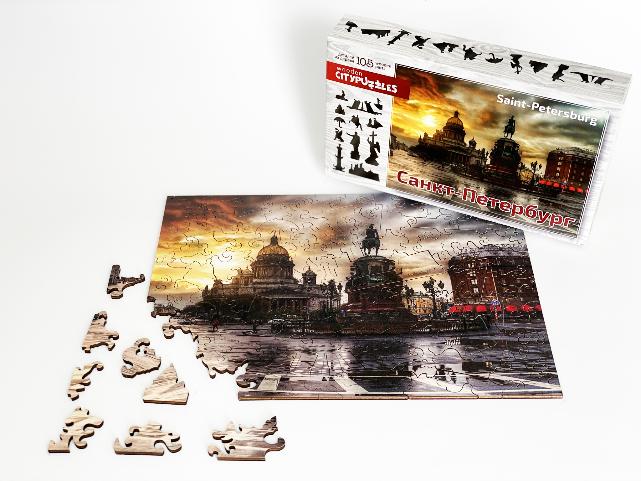 Пазл Нескучные игры Citypuzzles Санкт-Петербург деревянный - фото 8