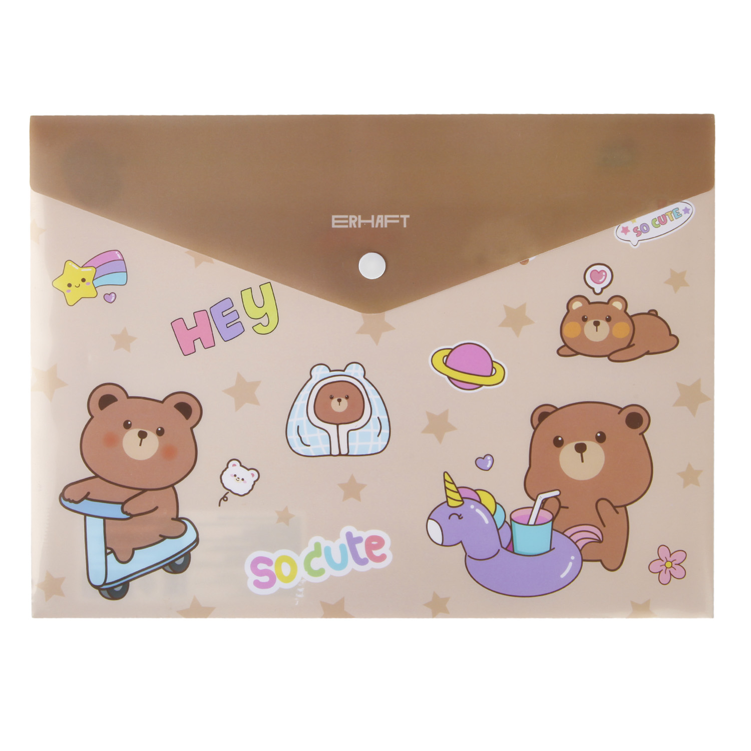 Папка для тетрадей Erhaft Мишка А4 в ассортименте - фото 1