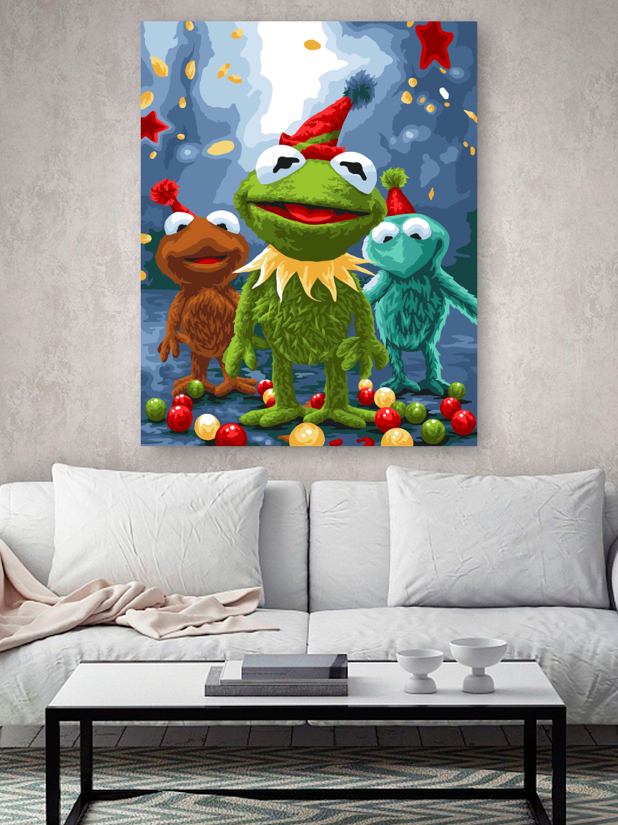 Картина по номерам Hobby Paint Лягушонок Кермит в ассортименте - фото 3