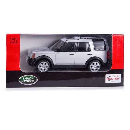 Автомобиль Rastar Land Rover 1:43 серебряный