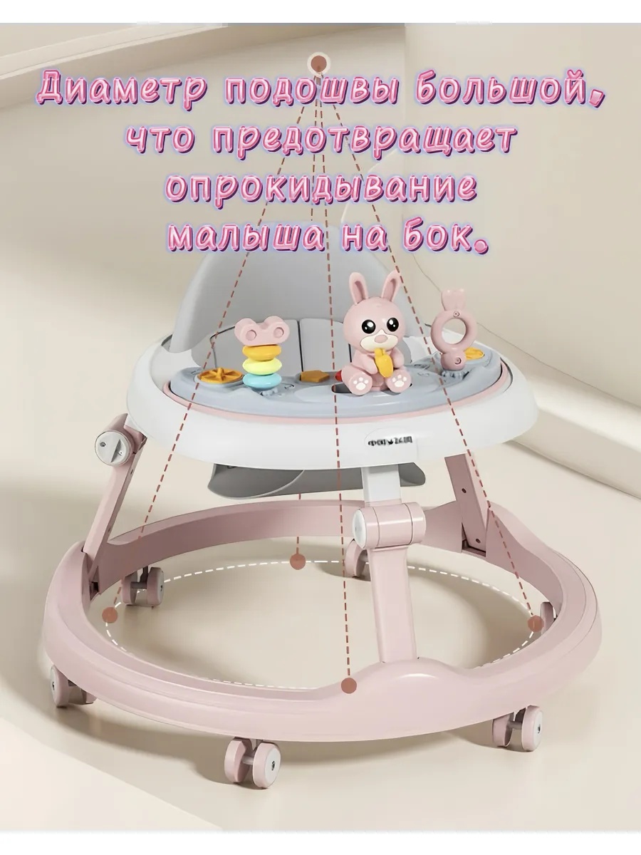 Ходунки EVERFLO серый - фото 3