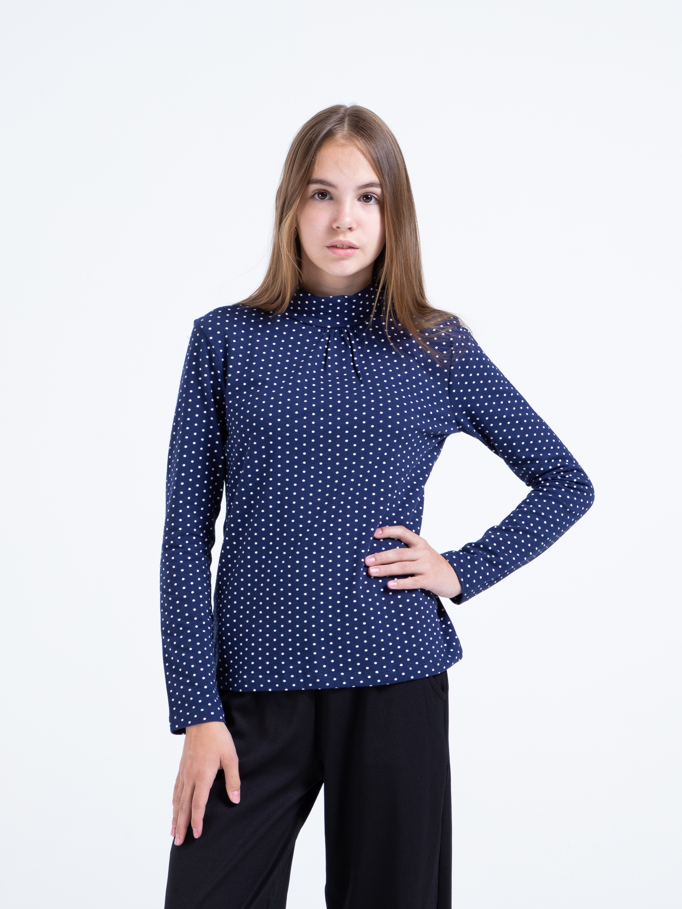 Водолазка STELLA MODA 15602_темно-синий - фото 6