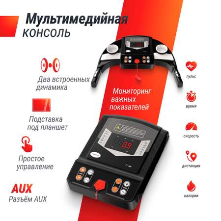 Беговая дорожка UNIX Fit ST-510T мощность 1.75 л.с, до 110 кг