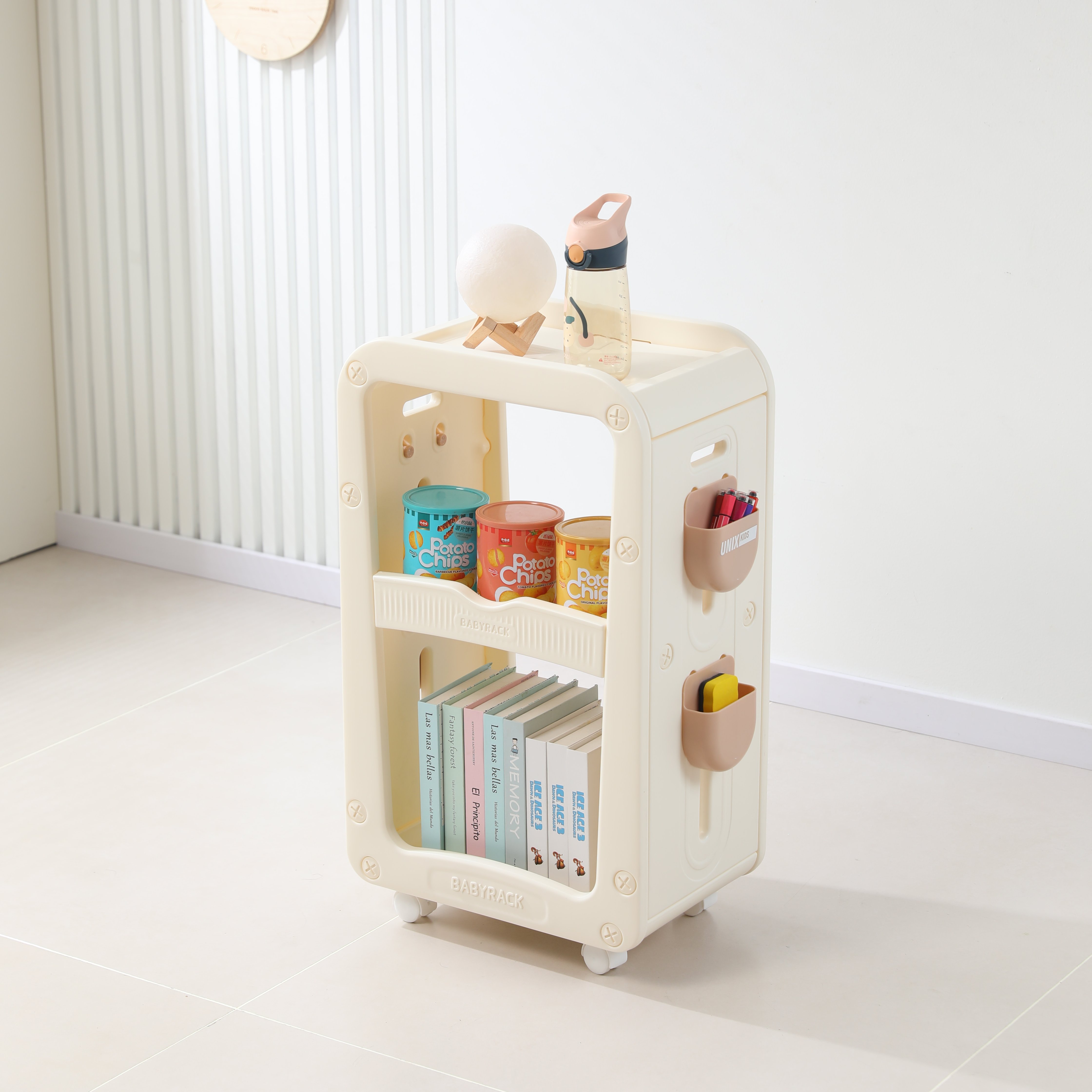 Тумба-стеллаж UNIX Kids Babyrack 3 levels Camel - фото 23