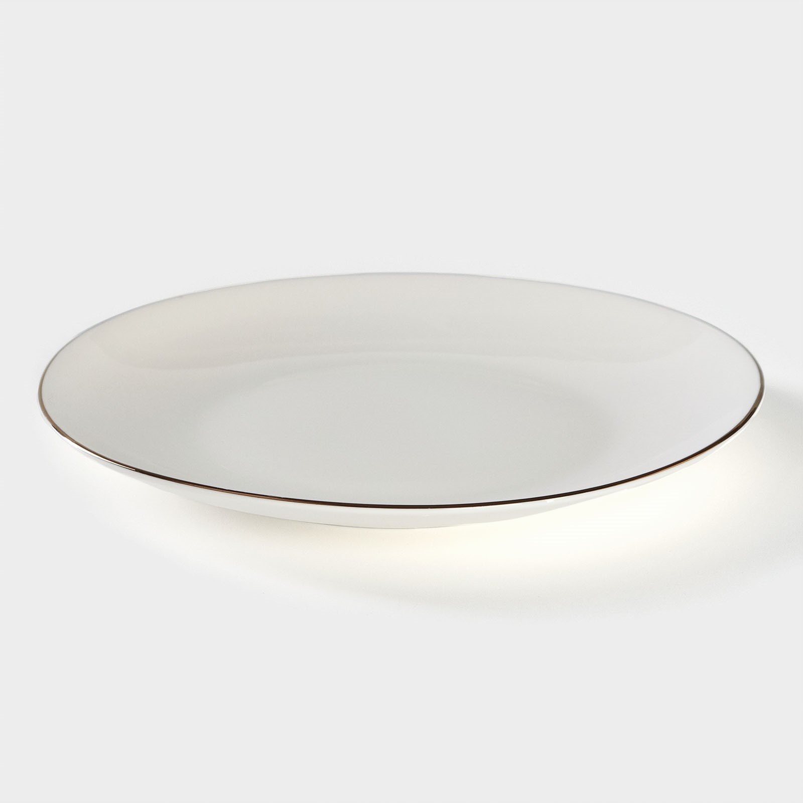 Тарелка фарфоровая десертная Sima-Land «Золотая линия» d=18 см - фото 2