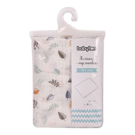 Пелёнка Babyton Листики DMLc308/56