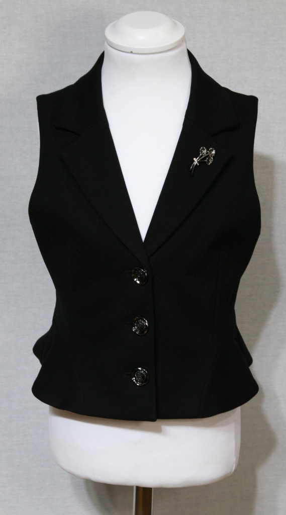 Жилет Stylish AMADEO AV-071-черный - фото 1