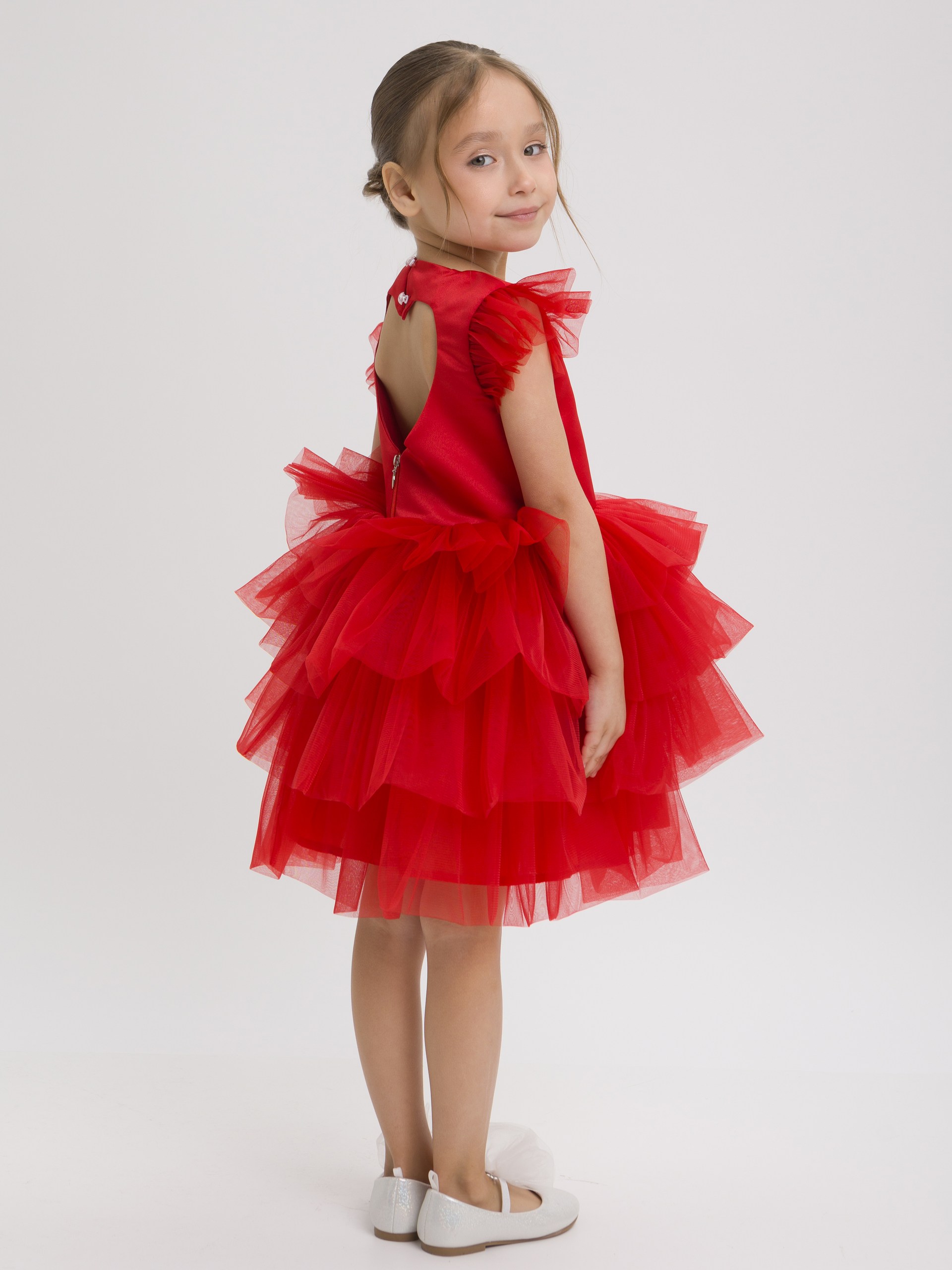 Платье LELUkids 1231.24_зефирка_красный - фото 6