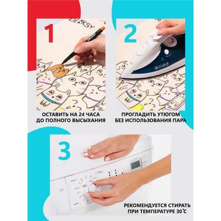 Маркеры DENKSY 6 цв.