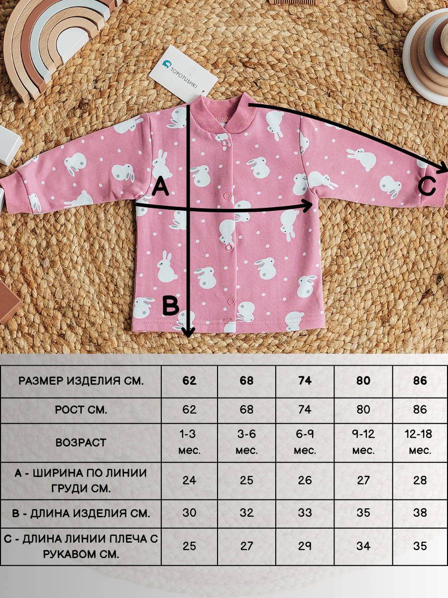 Кофточка 2 шт TOPOTUSHKI ТКФ21031734фу - фото 2