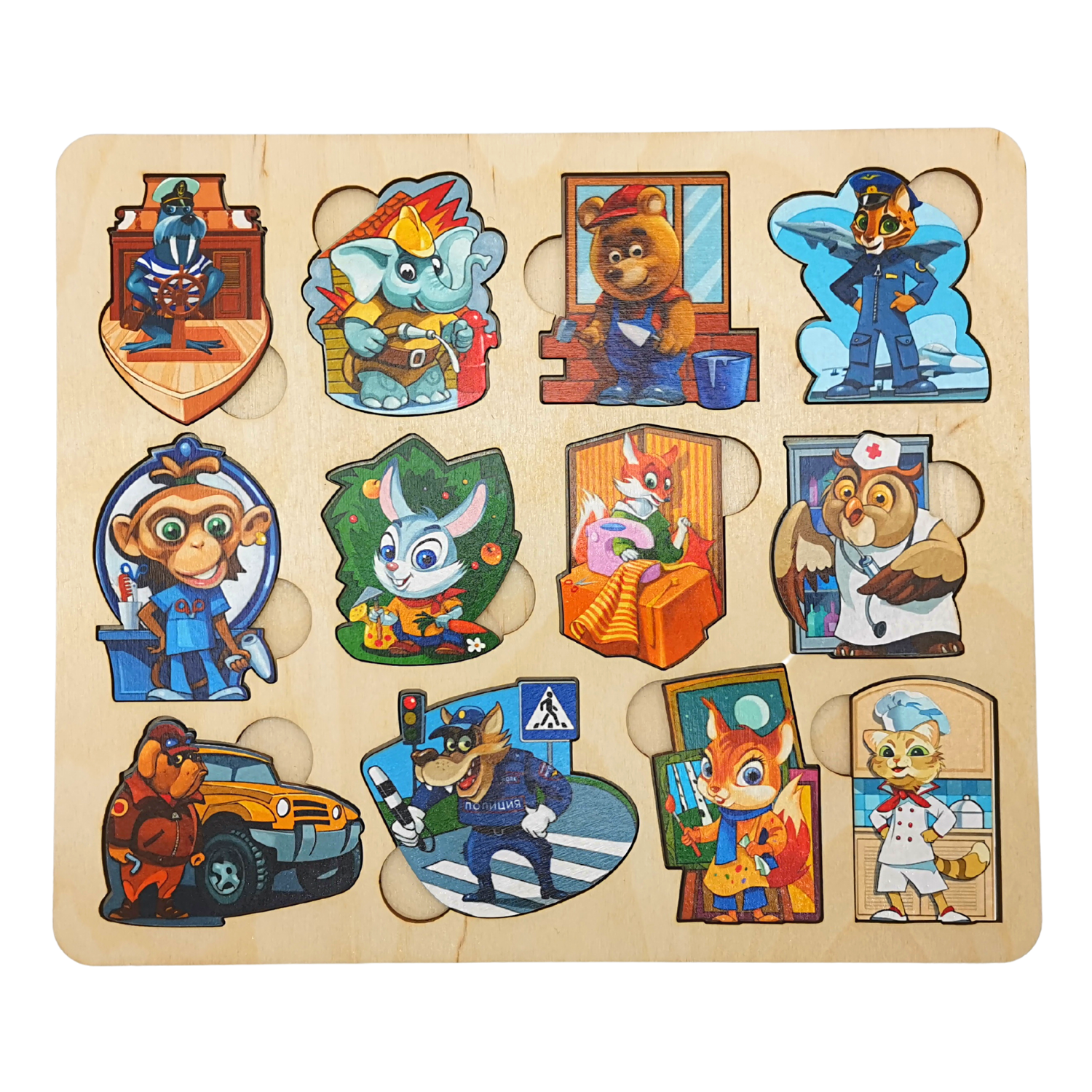 Игрушка Нескучные игры пазл Кто есть кто Профессии - фото 1
