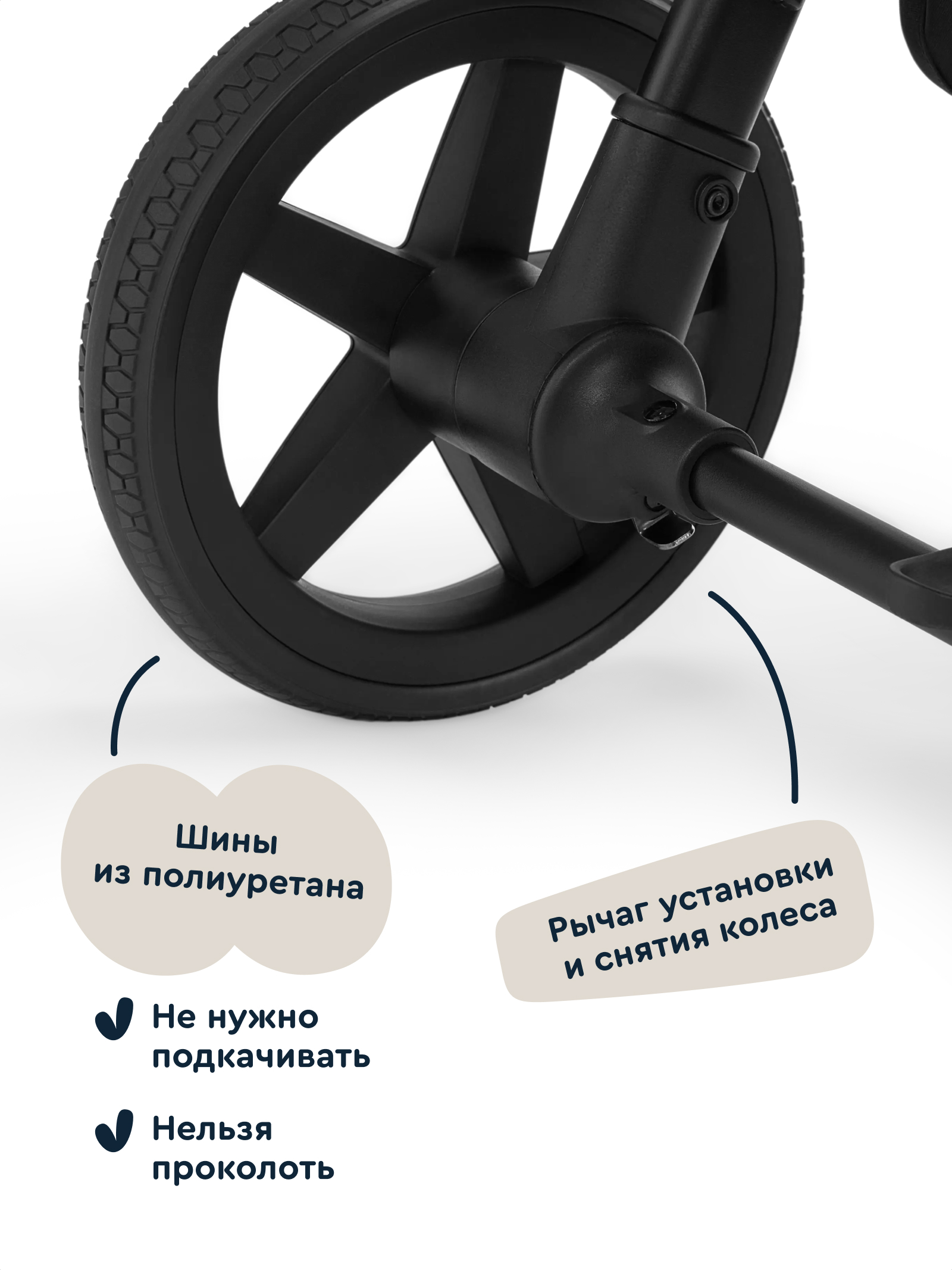 Коляска прогулочная Junion Zuzu бежевый - фото 8