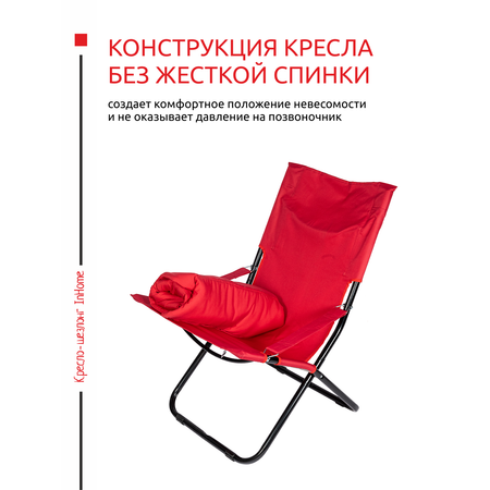 Кресло-шезлонг InHome садовое для отдыха раскладное