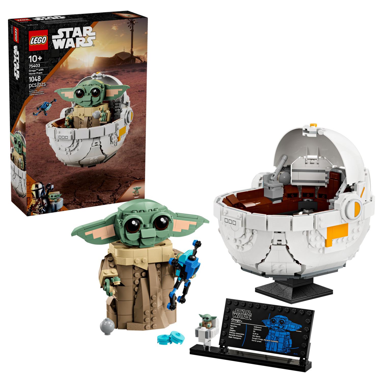 Конструктор LEGO Star Wars Грогу и его летающая коляска 1048 дет. - фото 1