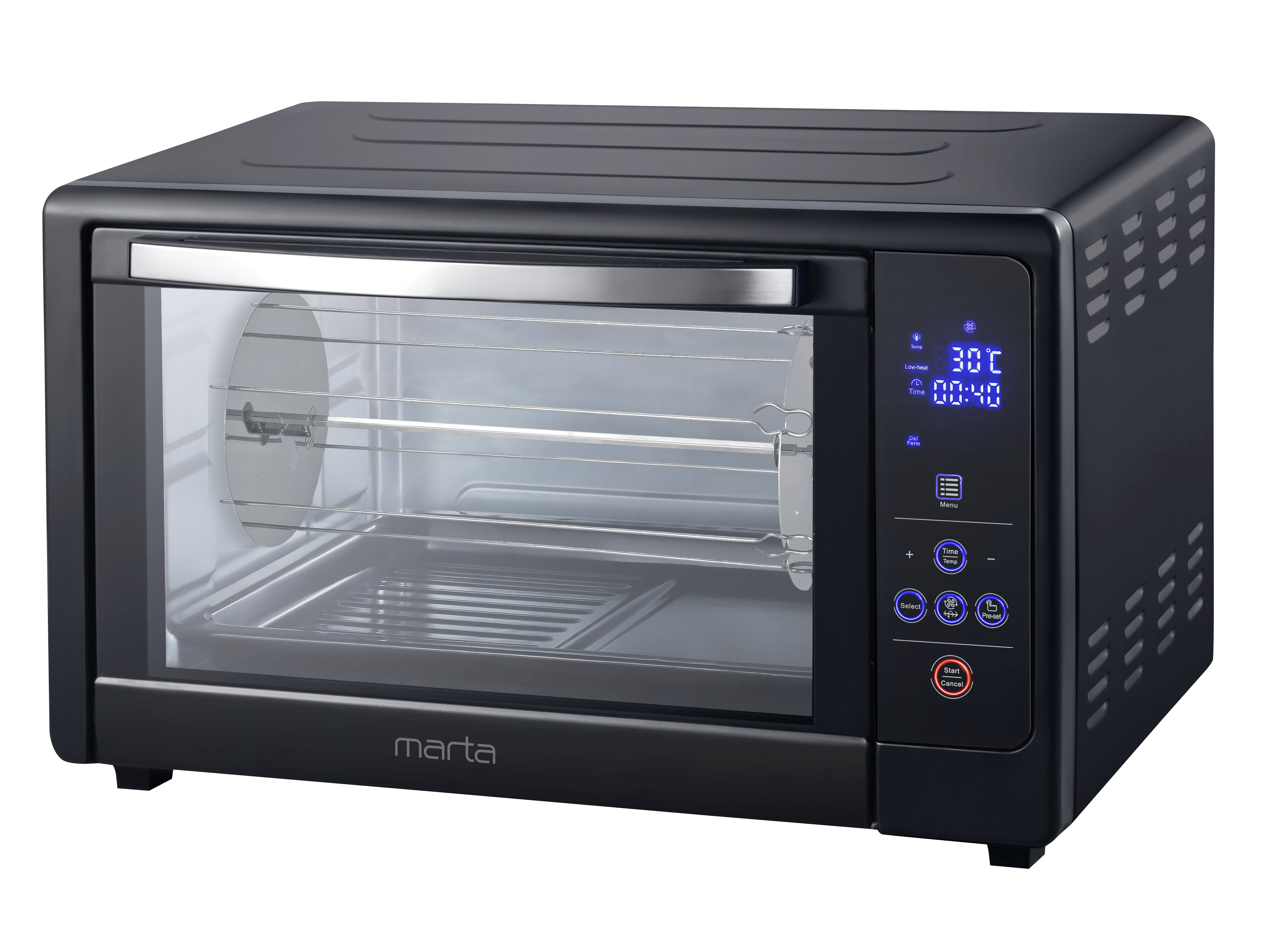 Изображение товара Мини-печь MARTA MT-EO4287A духовой шкаф/черный жемчуг