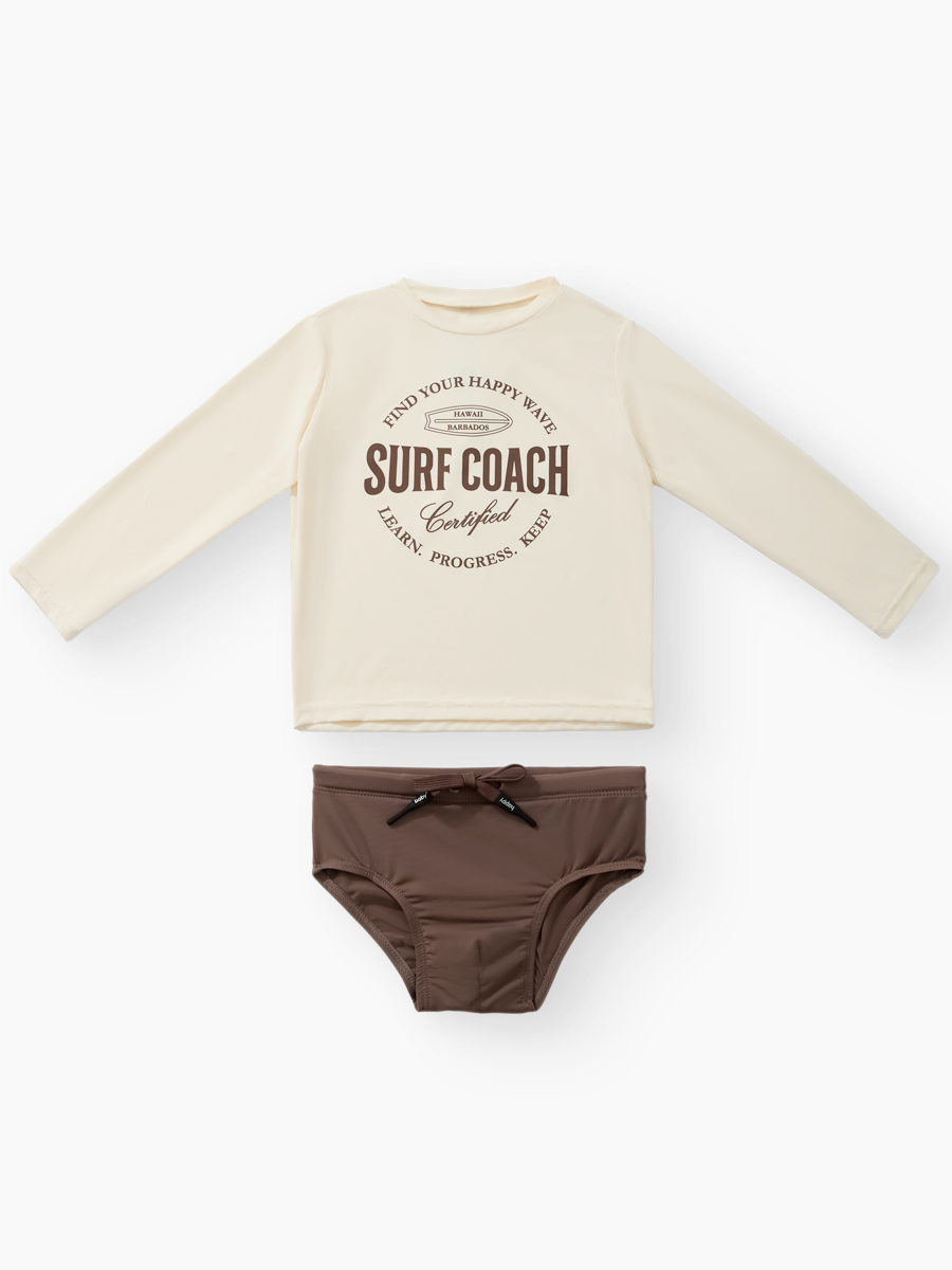 Купальный костюм Happy Baby 50697-1_chocolate - фото 2