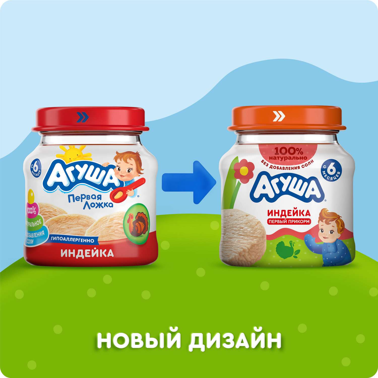 Пюре Агуша индейка 80 г с 6 месяцев - фото 3