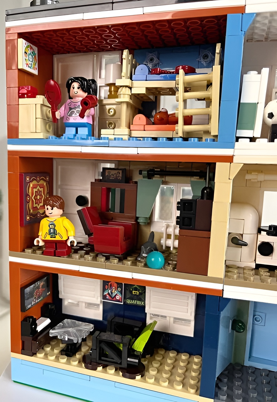 Конструктор brick labs Жилой дом Бриксити из мини-блоков 1097 дет. - фото 11