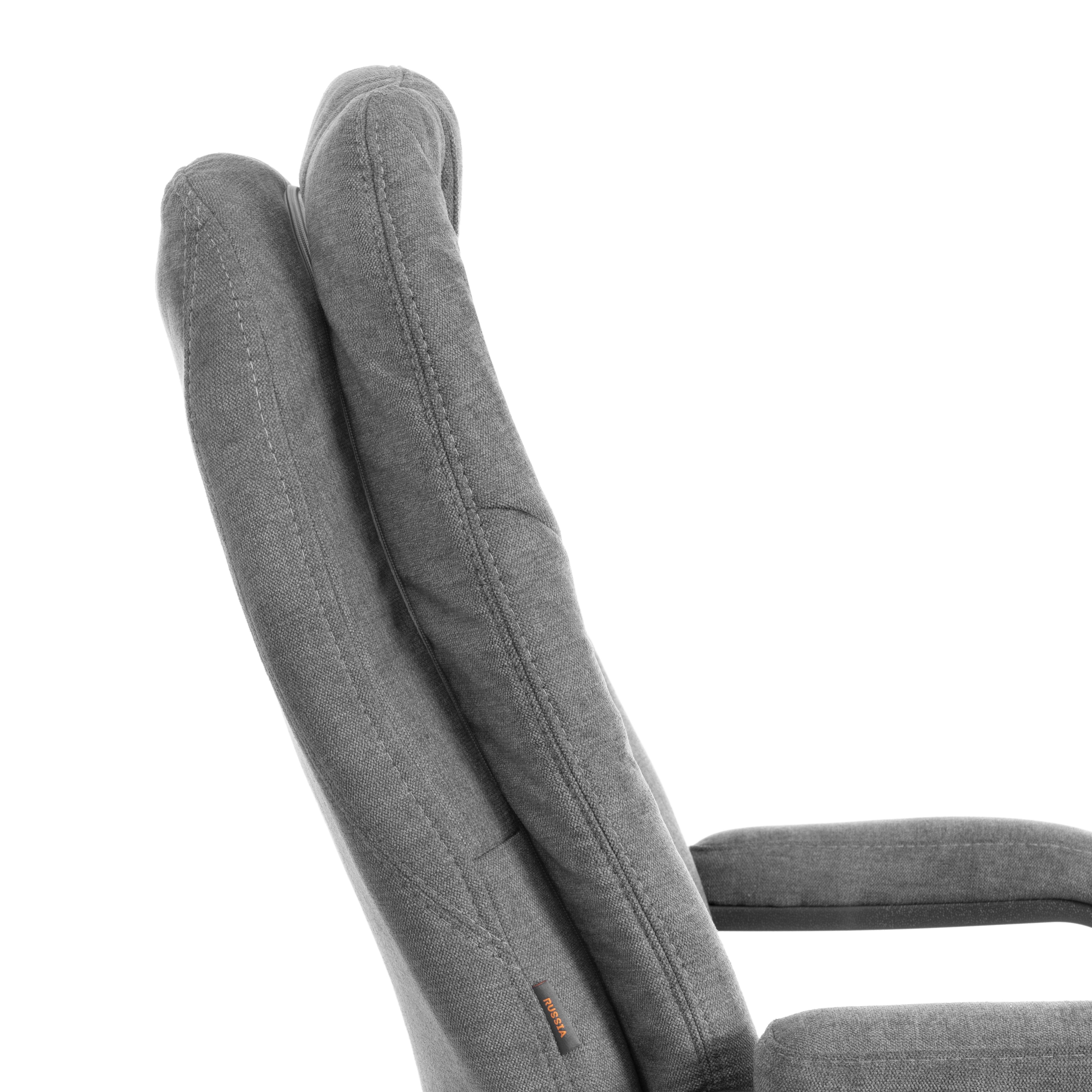 Компьютерное кресло TETCHAIR COMFORT metalBL ткань серый - фото 12