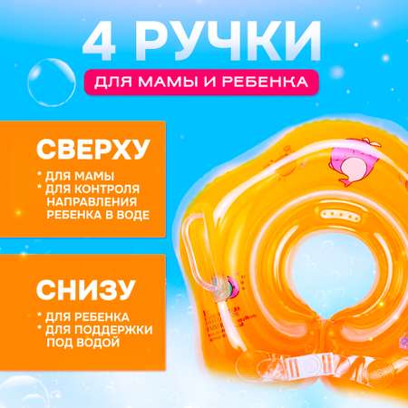 Круг для купания SHARKTOYS оранжевый