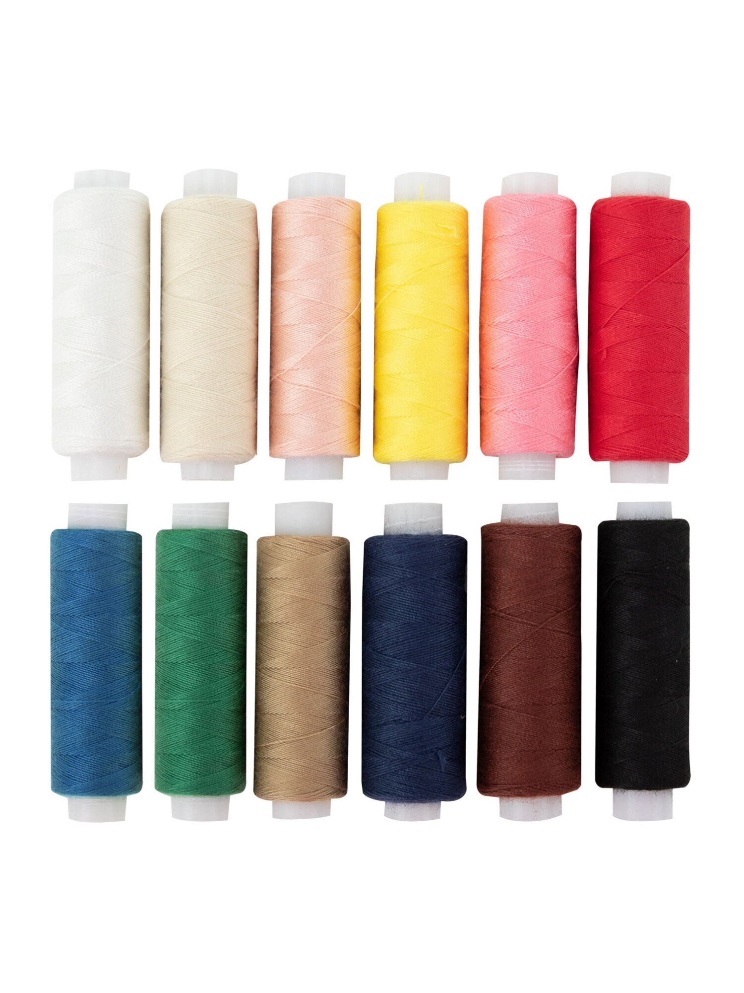 Нитки для шитья Develia армированные 45ЛЛ 150 м швейный набор 12 цветов - фото 6