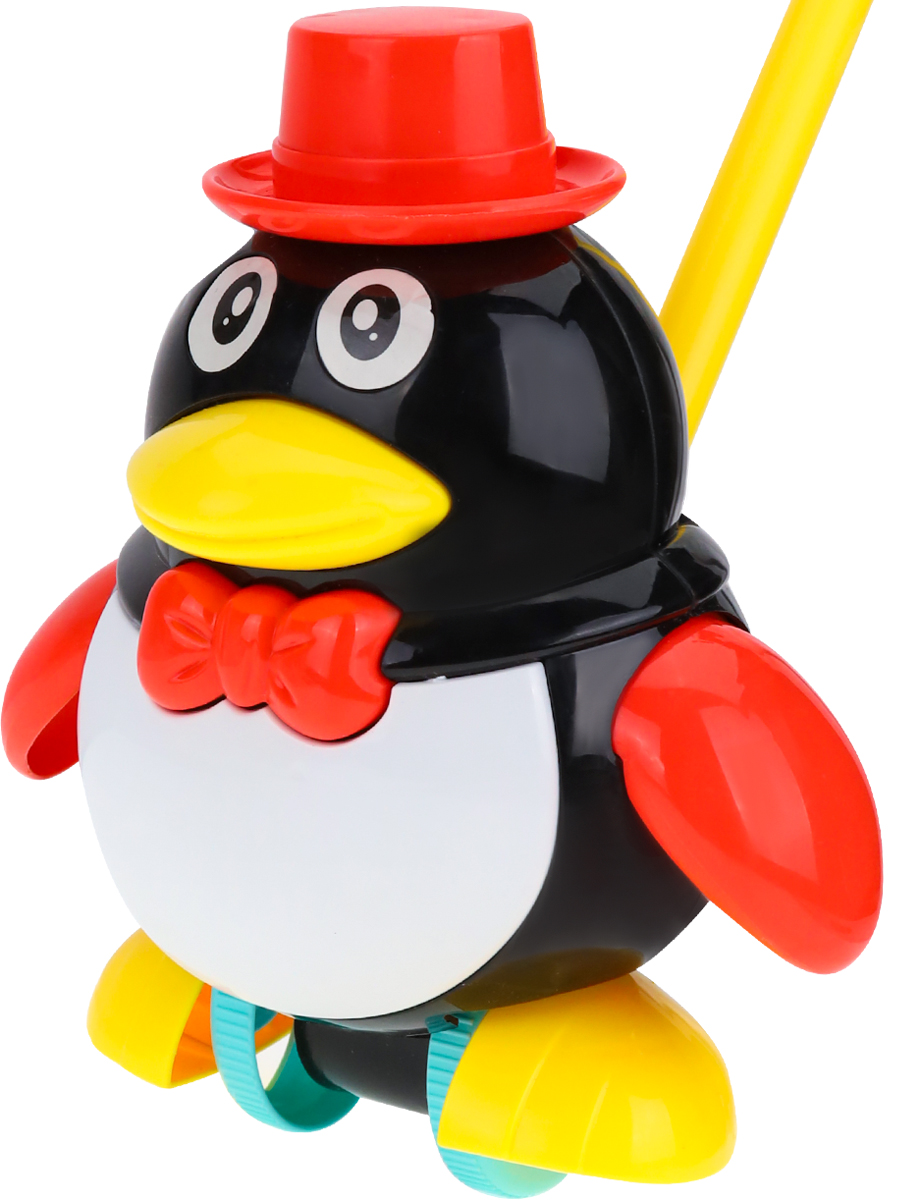 Игрушка Рыжий кот каталка Пингвин - фото 3