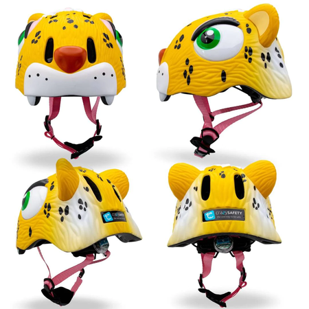 Шлем Crazy Safety Yellow Leopard