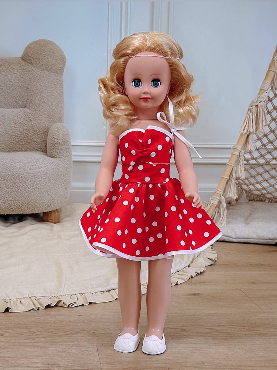 Кукла большая (ростовая) СТРАНА КУКОЛ говорящая Стелла высота 60 см 13-С-23 - фото 21