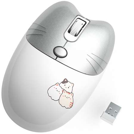 Беспроводная мышь MOFii MOFii M3AG Silver White