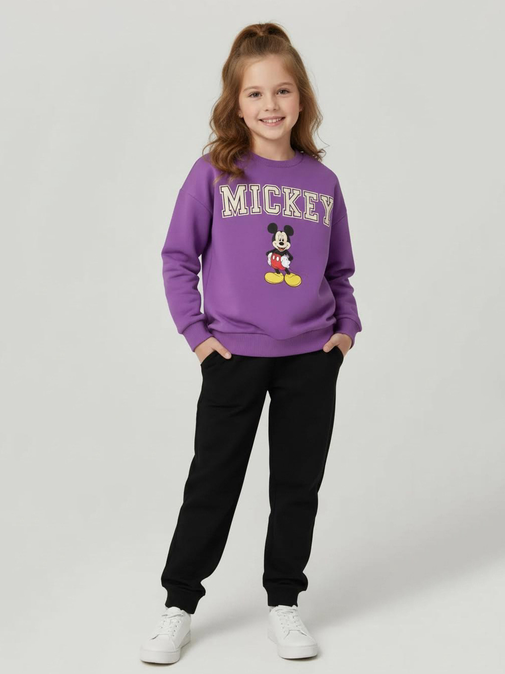 Изображение товара Спортивный костюм для девочки VGtrikotazh 128 с принтом Микки Маус