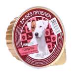 Влажный корм для собак Ем Без Проблем Говядина с сердцем и печенью 16 шт х 125 гр