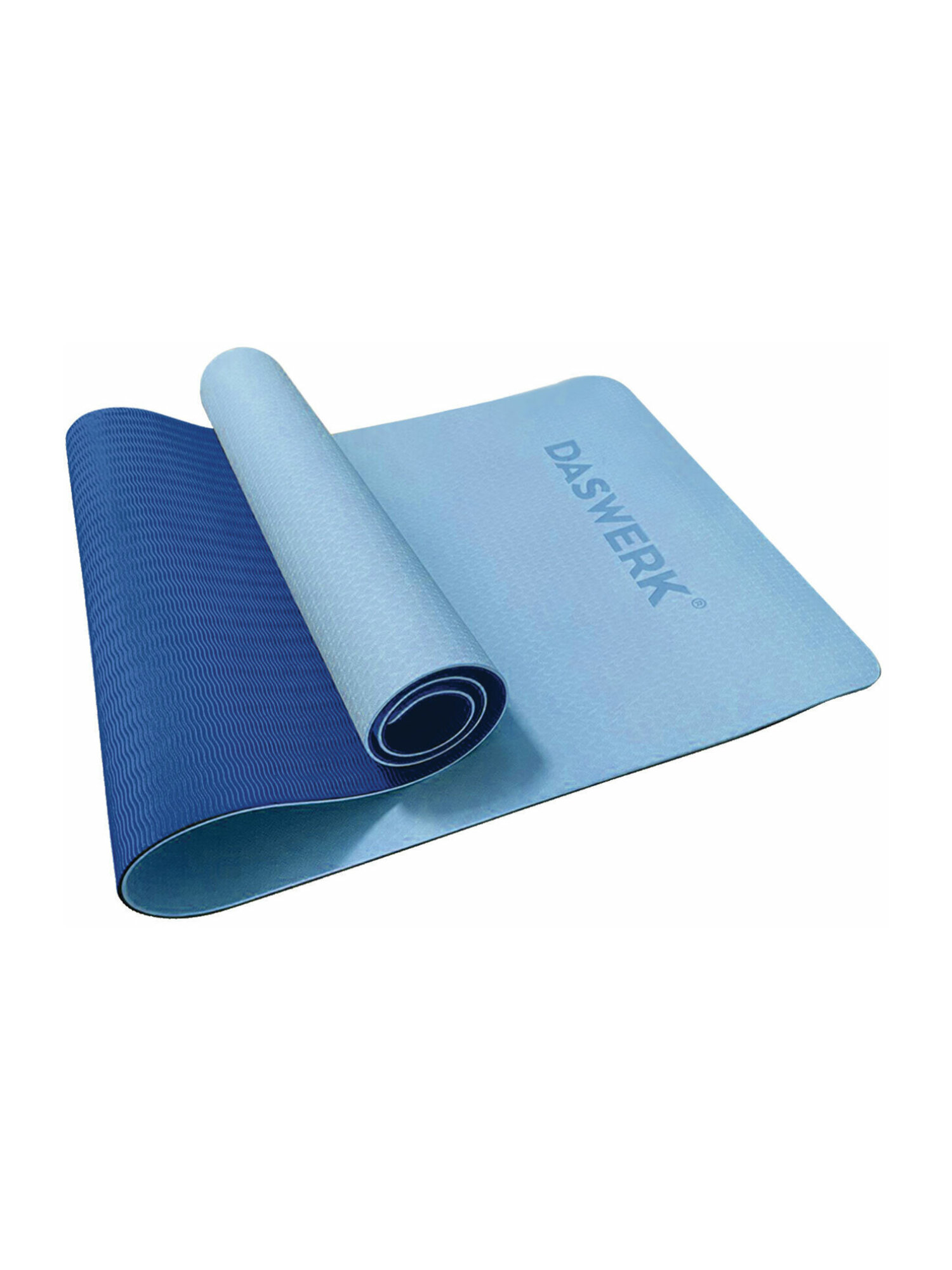 Коврик для йоги и фитнеса DASWERK нескользящий двухсторонний с чехлом - фото 1