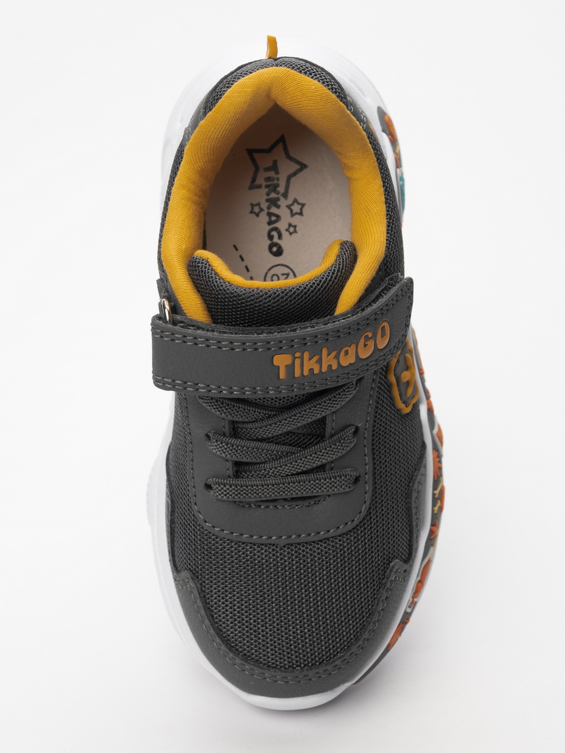 Кроссовки TikkaGo 1D10_41204_grey-orange - фото 6
