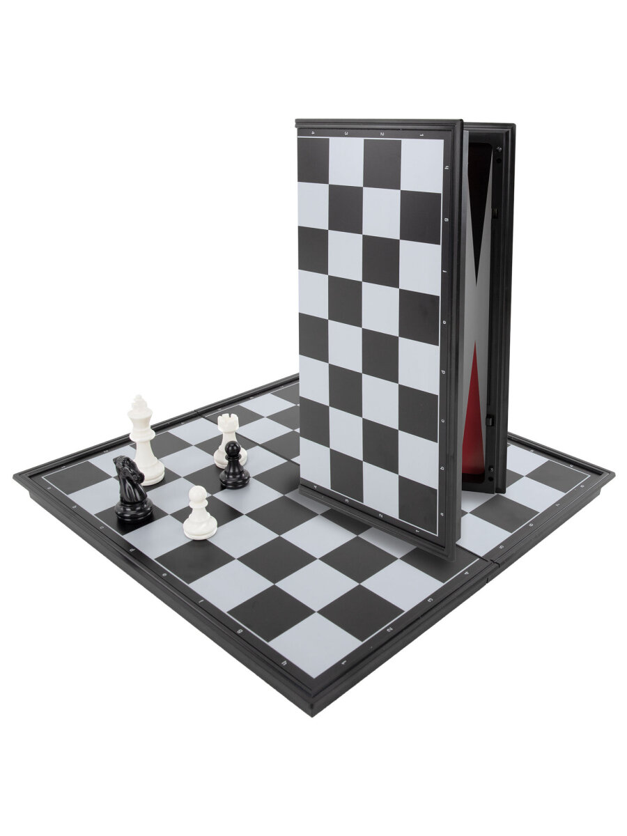 Настольная игра Золотая сказка шахматы, шашки, нарды 32x32 см - фото 8