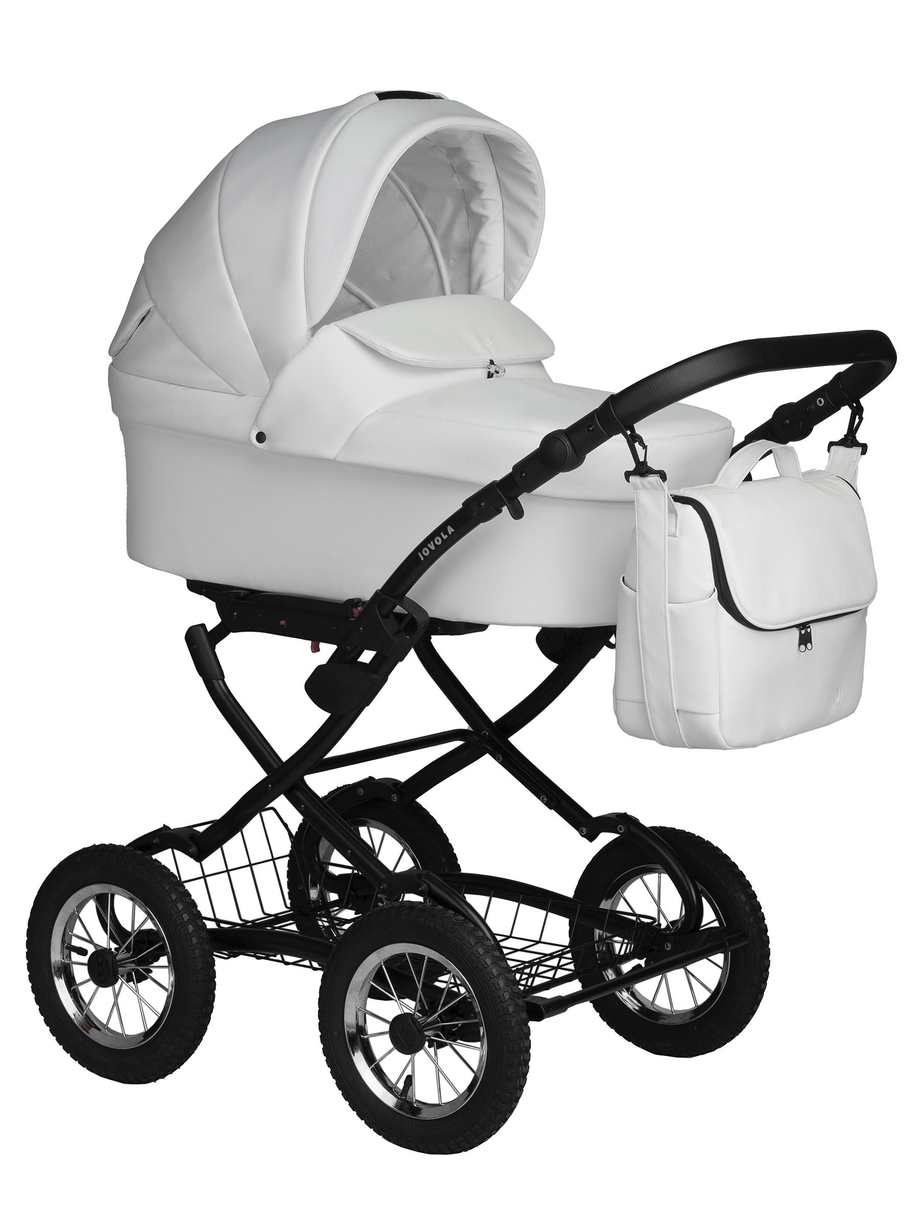 Коляска люлька JOVOLA Tessa Eco Light Classic белый - фото 1