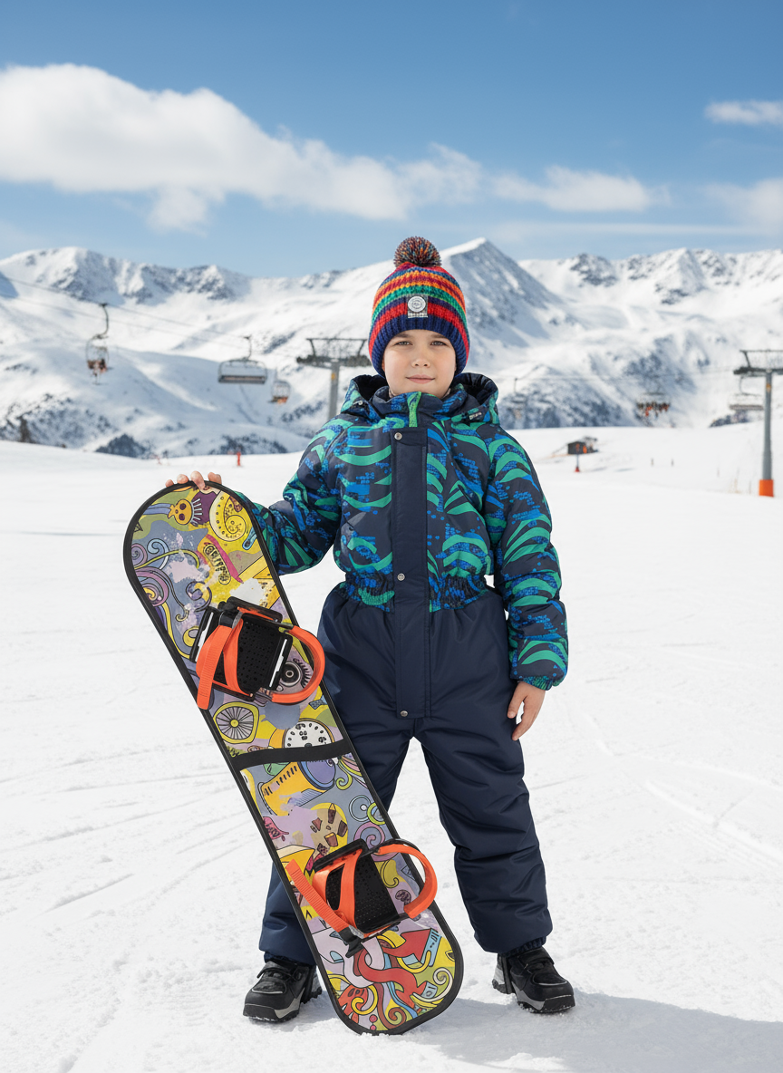 Комбинезон Arctic kids 30-011 зелено-синий - фото 2